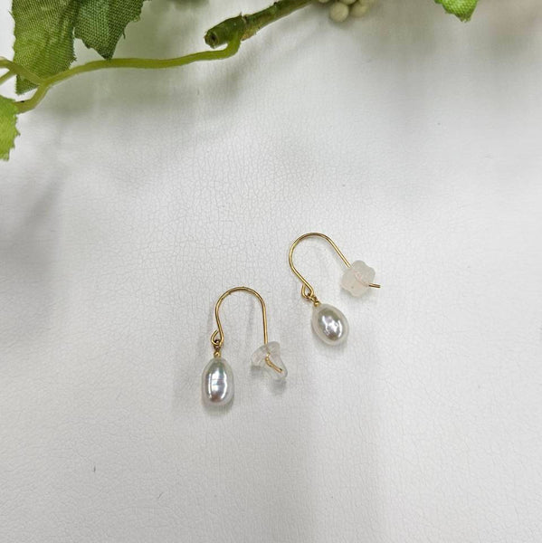 白蝶パールケシピアス