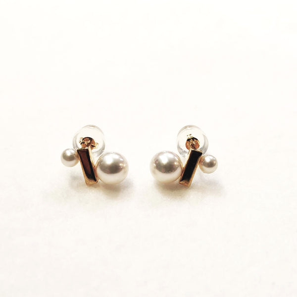 あこやアシンメトリー パールバーピアス