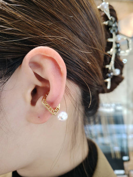 あこやパール ジオメトリックデザイン イヤーカフ – tokyo-pearl